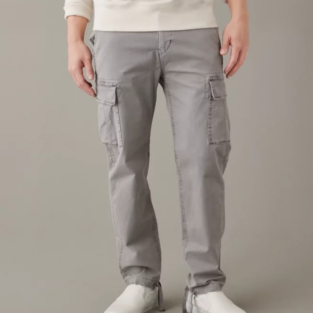 Men's Gray Cargo Pants